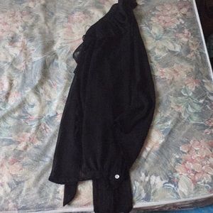 Jennifer Lauren Black Dress Shirt